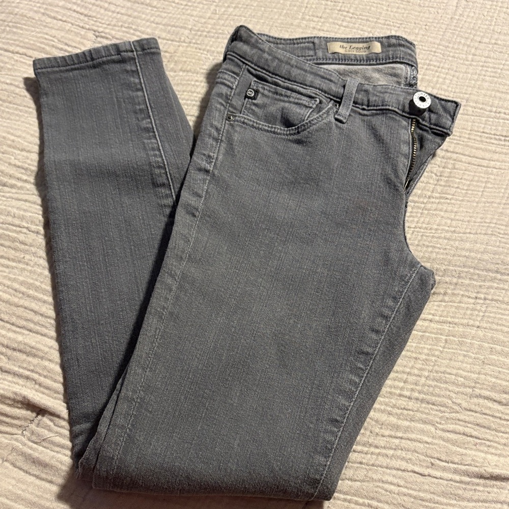 AG Adriano Goldschmied Women's Gray Skinny Jeans